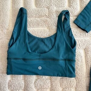 Lululemon Align yoga bra green jasper